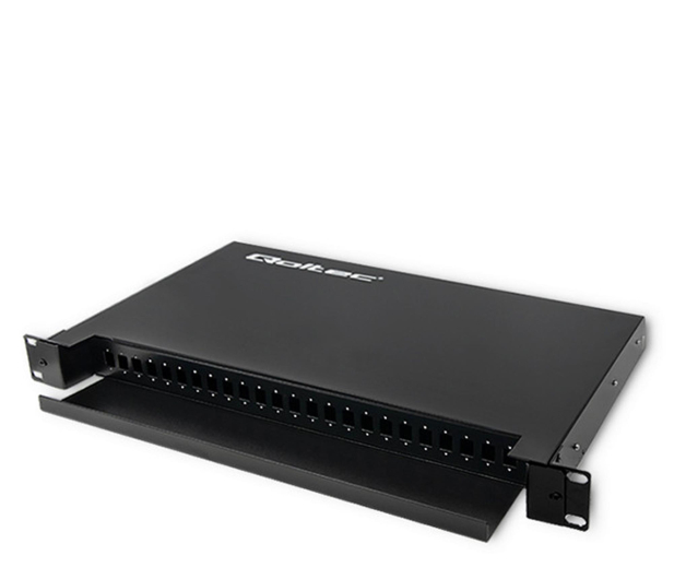 Qoltec Przełącznica światłowodowa RACK na szynie ODF  24 porty  SC/ - 1330004 - zdjęcie